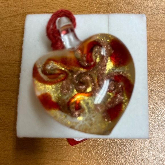 Venetian Glass heart pendant - Picture 2 of 6